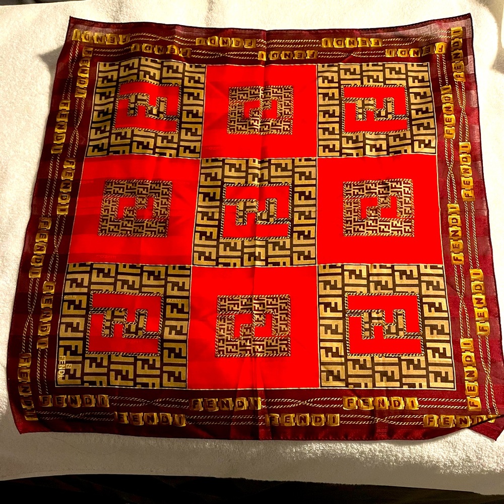 Fendi silk scarf